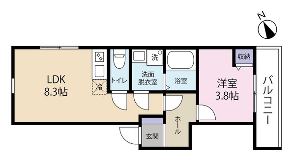 Primevere西山の物件間取画像